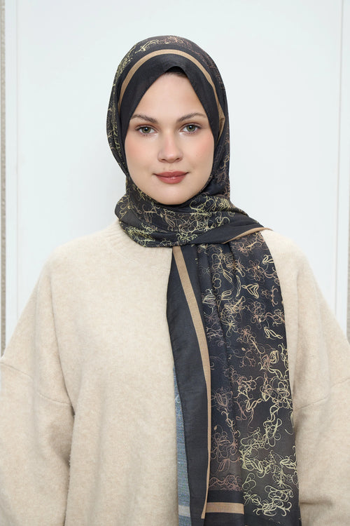 Sarmaşık Desen Lina Şal