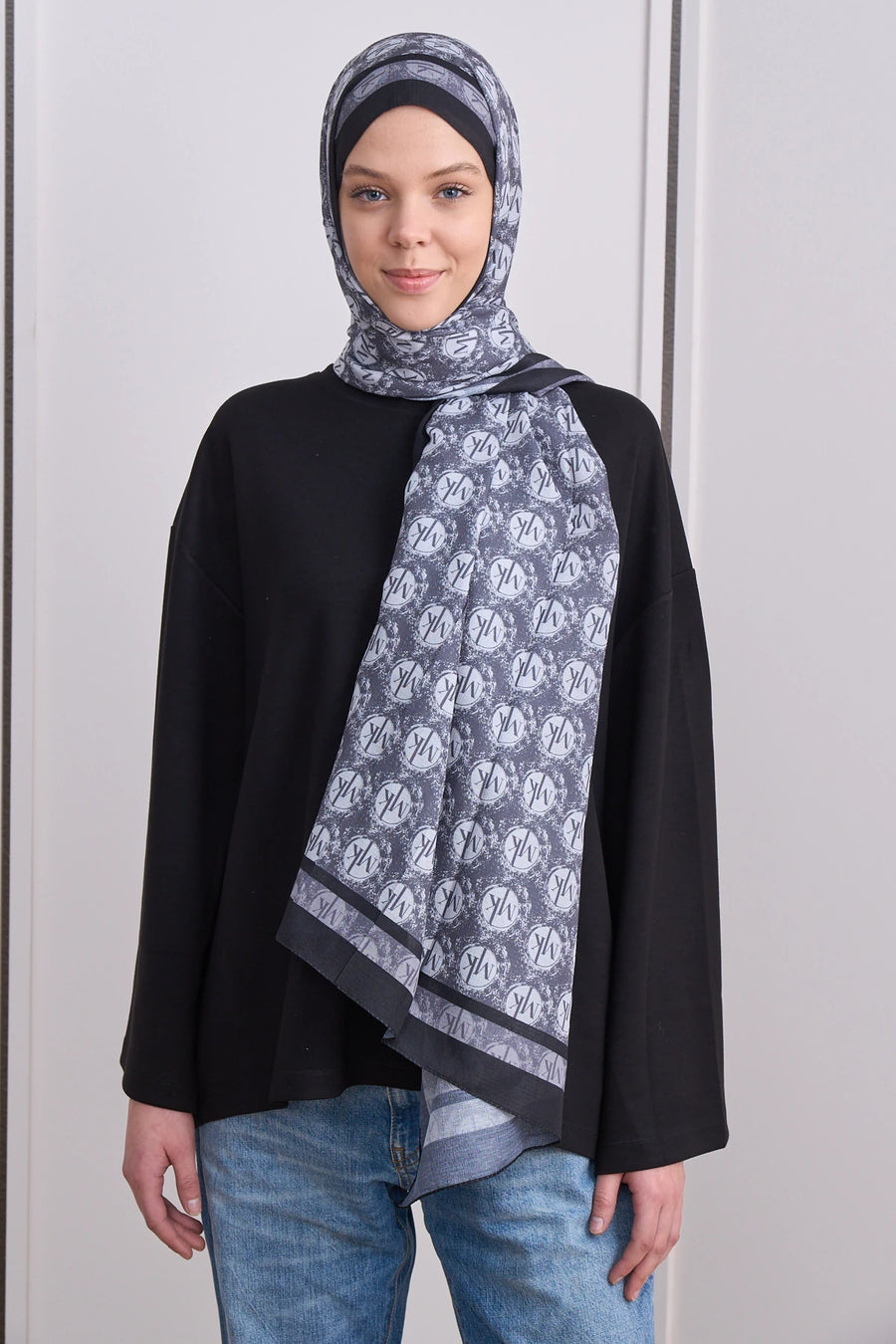 İcon Crest Mk Desen Lina Şal