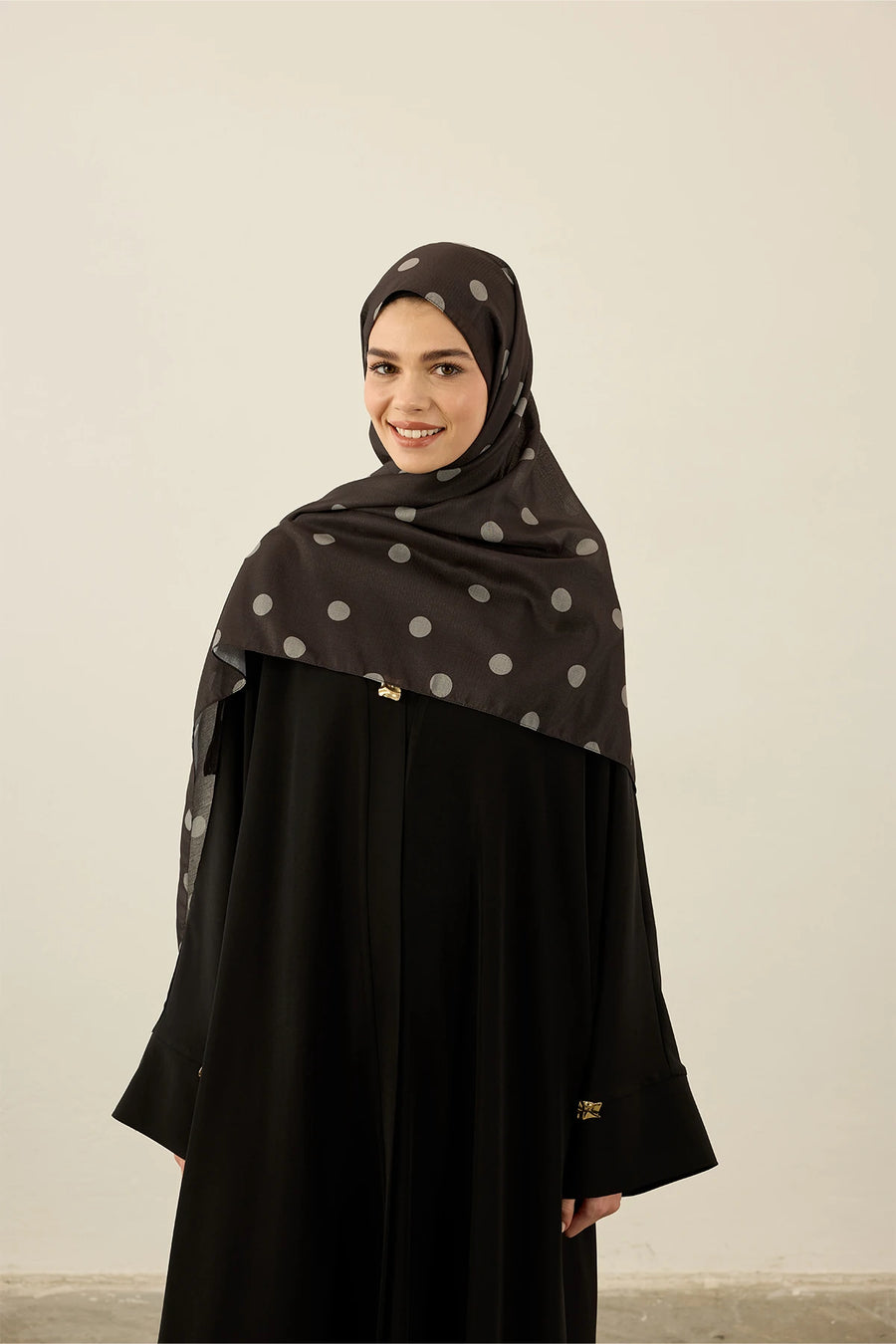 Polkadot Desen Lina Şal
