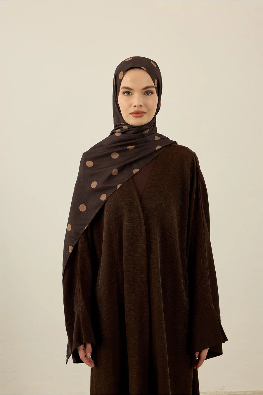 Polkadot Desen Lina Şal