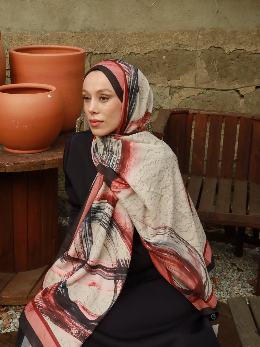 Medcezir Desen Lina Şal