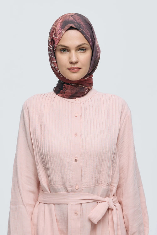 Safir Yaprak Desen Aya Şal