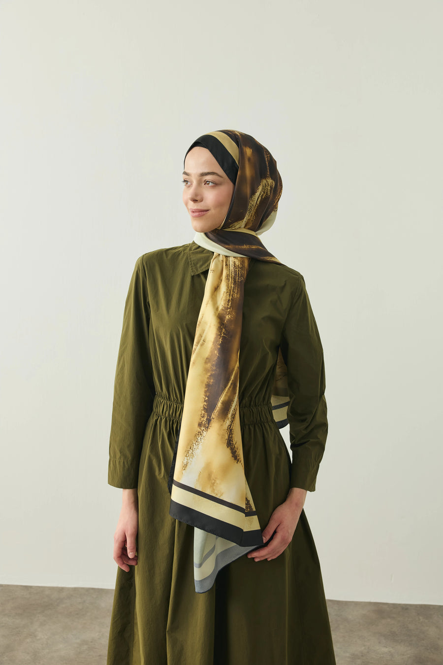 Ravena Desen Twill Şal