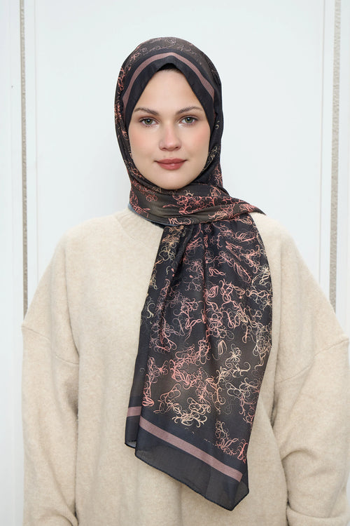 Sarmaşık Desen Lina Şal