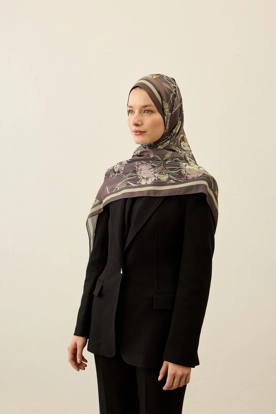 Floral Line Desen Liva Modal Şal