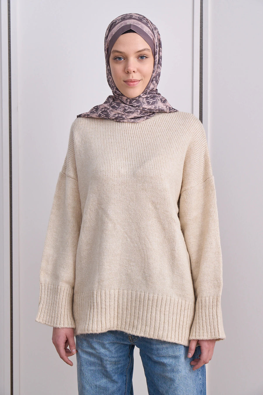 İcon Crest Mk Desen Lina Şal