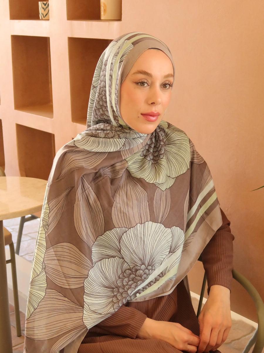 Seraflora Desen Bambu Şal