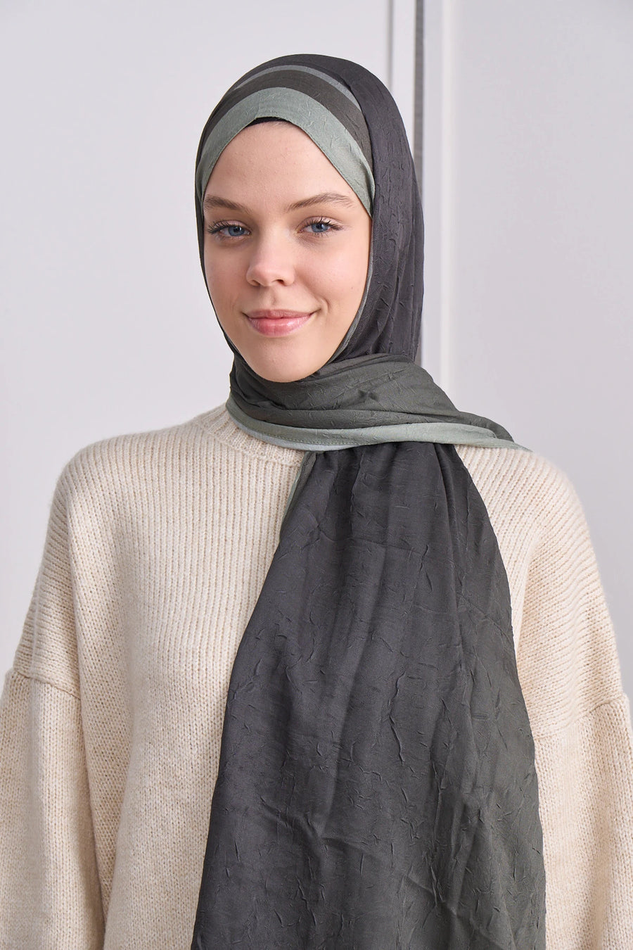 Plum Desen Bambu Şal
